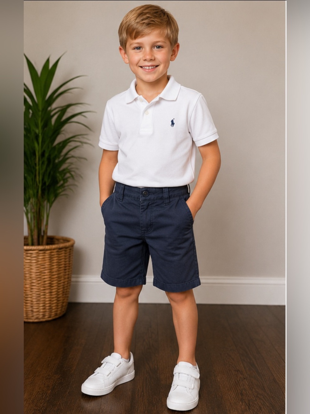 Gap Kids Easy Fit Navy Uniform Shorts | Boys Size 8 | School Uniform
